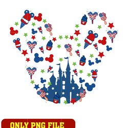 mickey mouse ear 4th of july png