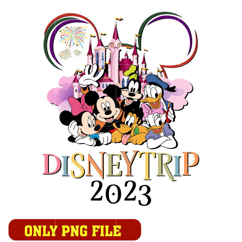 Mickey mouse head disney trip 2023 png