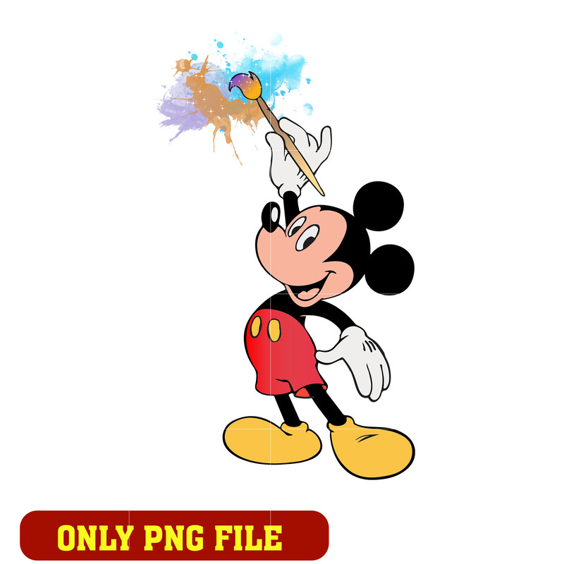 Mickey Mouse painting png