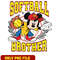 Mickey mouse softball brother png