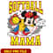 Mickey mouse softball mama png