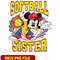 Mickey mouse softball sister logo png