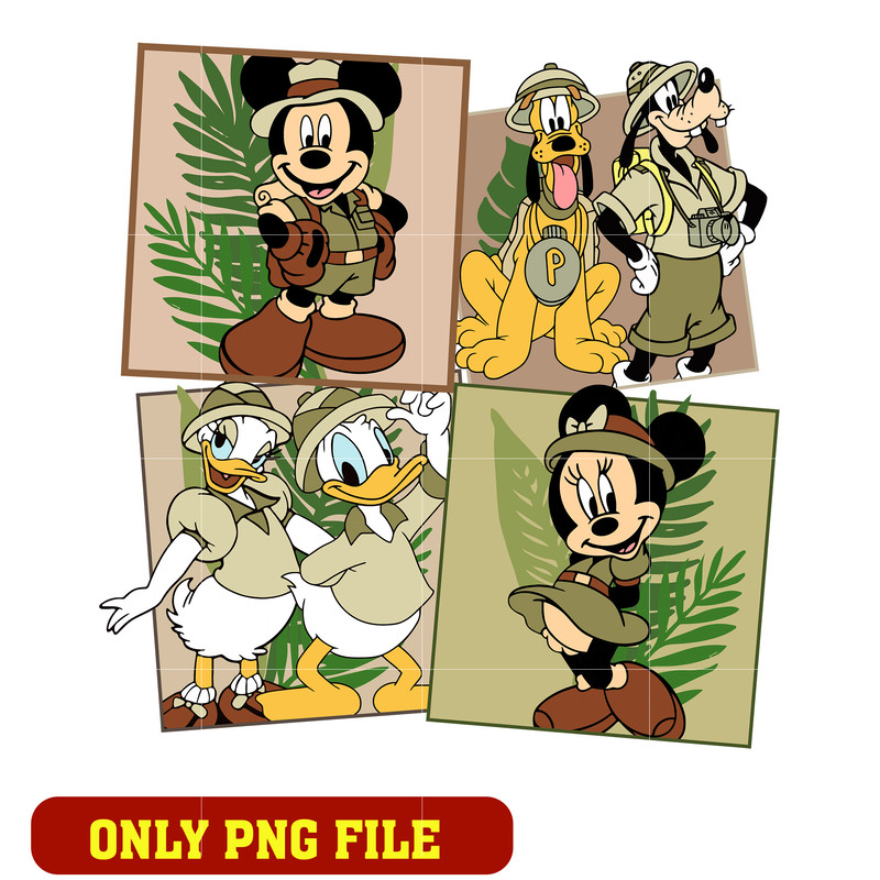 Mickey Safari png, Disney Animal Kingdom png