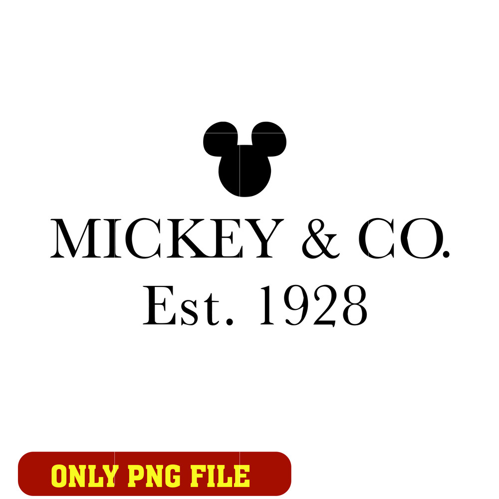 Mickey Since 1928 png, Disney Mouse png