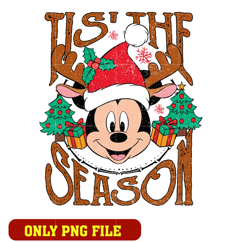 Mickey tis the season chrismas png