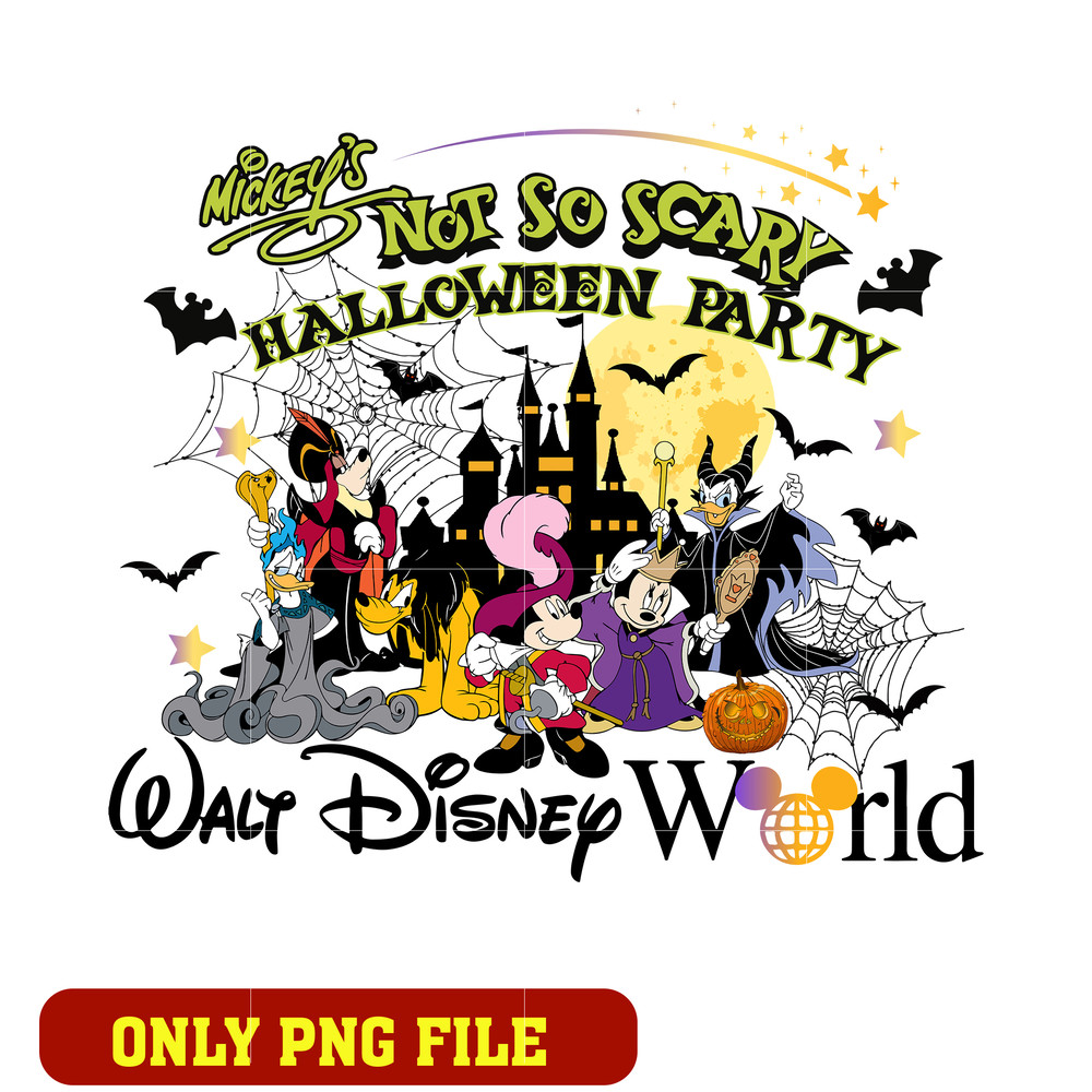 Mickey's Not So Scary Halloween Party Disney png