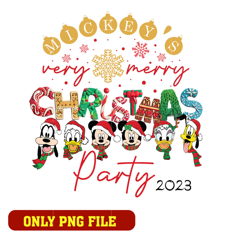 mickeys very mery christmas png