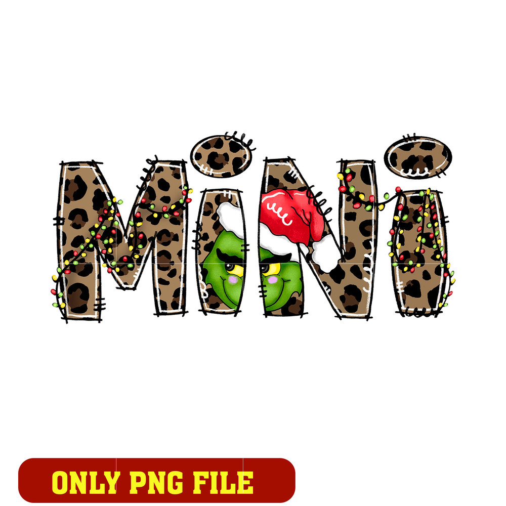 Mini Grinchmas Png, Merry Grinchmas png