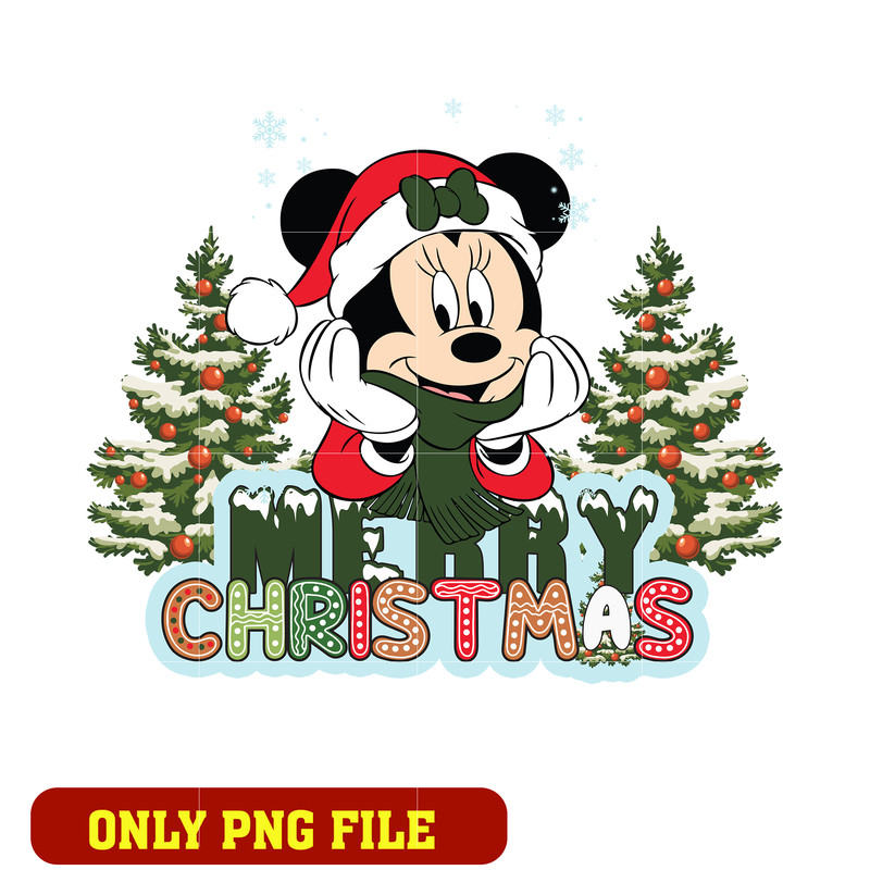 minnie merry christmas png