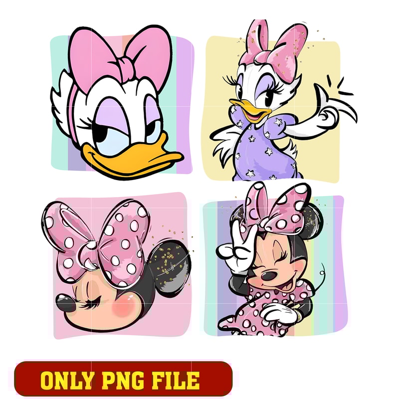 Minnie mouse and Daisy duck png