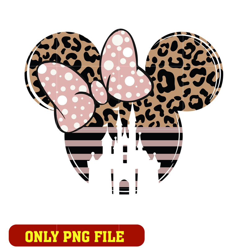 Minnie mouse castle head png