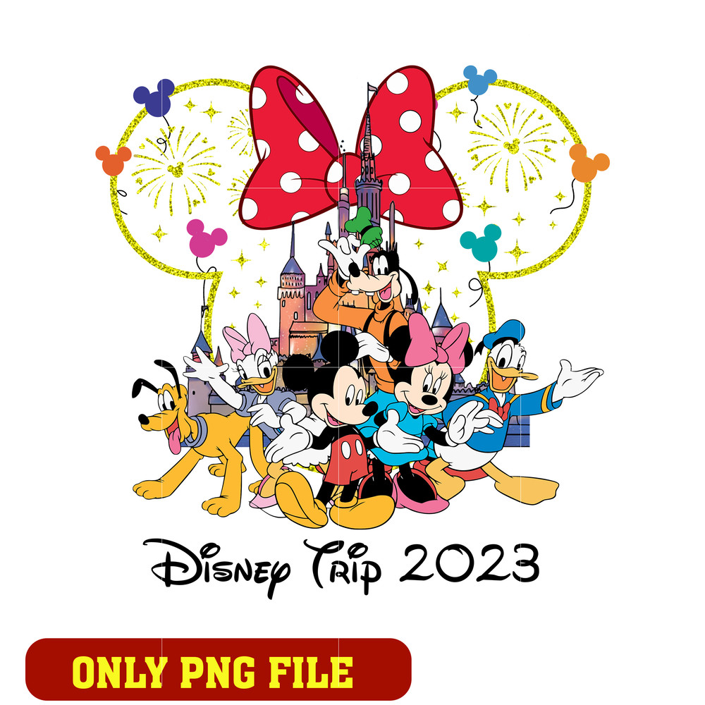 Minnie Mouse Disney Trip 2023 png