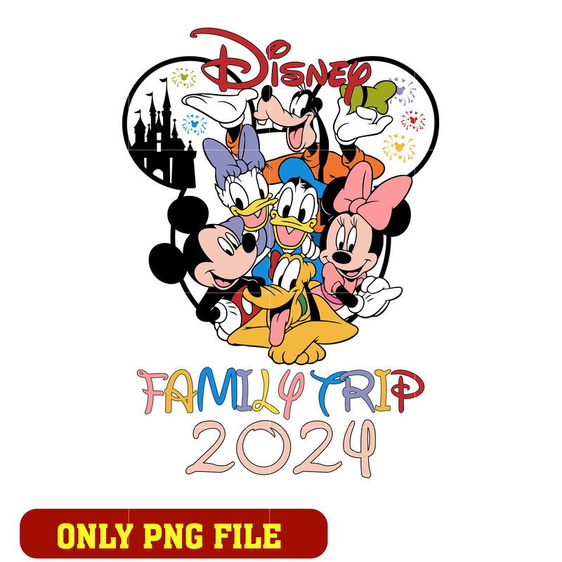 Minnie Mouse Disney Trip 2024 png