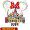 Minnie mouse head disney trip 2024 png