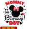 Minnie mouse mommy of the birthday boy png