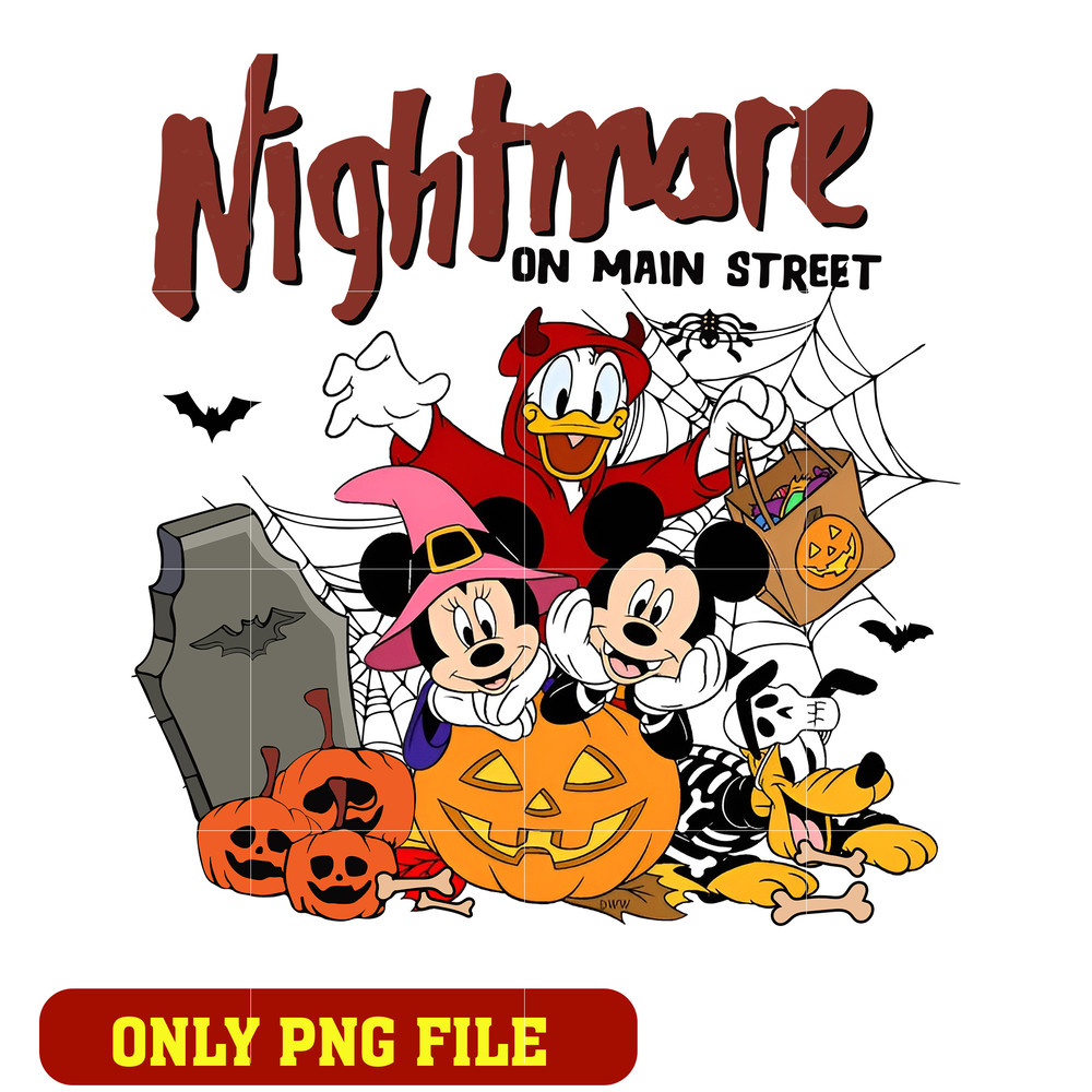 Nightmare On Main Street Mickey Minnie png