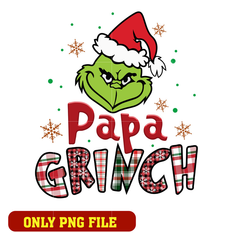 Papa Grinch png, Family Grinch png