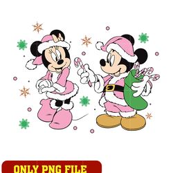 pink mickey mouse and minnie mouse png
