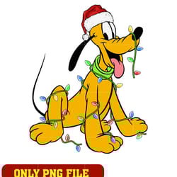 pluto dog christmas png, christmas cute pluto png