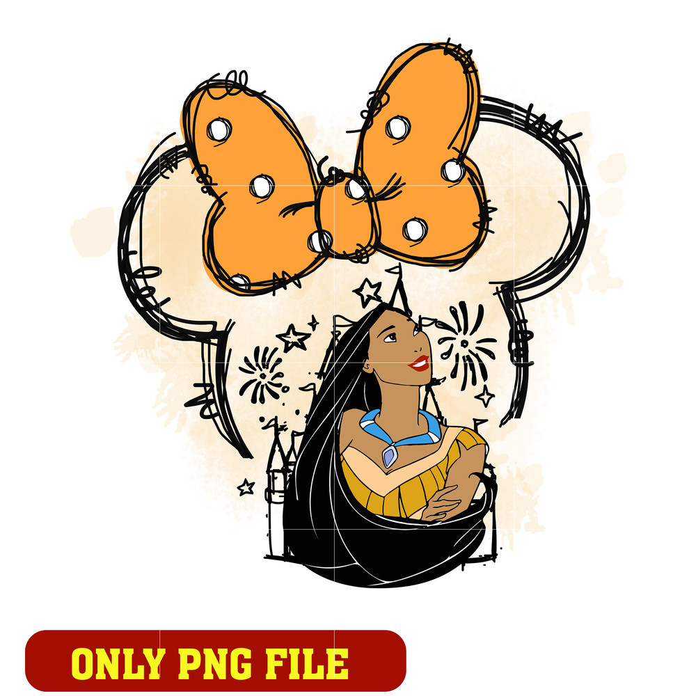Pocahontas Minnie Bow Ears Png