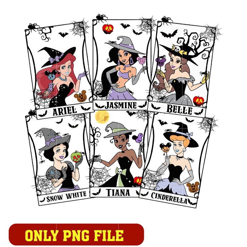 Princess Cartoon Character in Halloween png