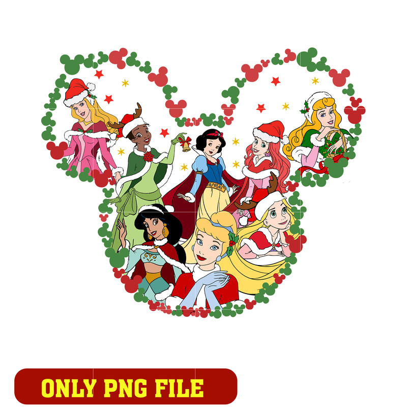 Princess Mickey Christmas Png