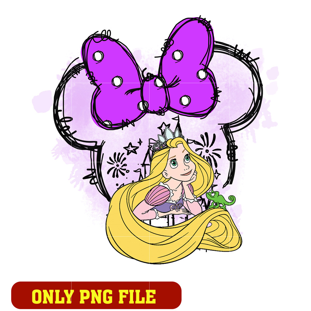 Rapunzel Minnie Bow Ears Png