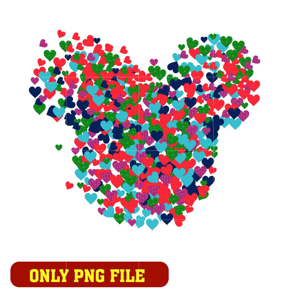 RoomMates Disney Minnie Mouse Confetti Heart png