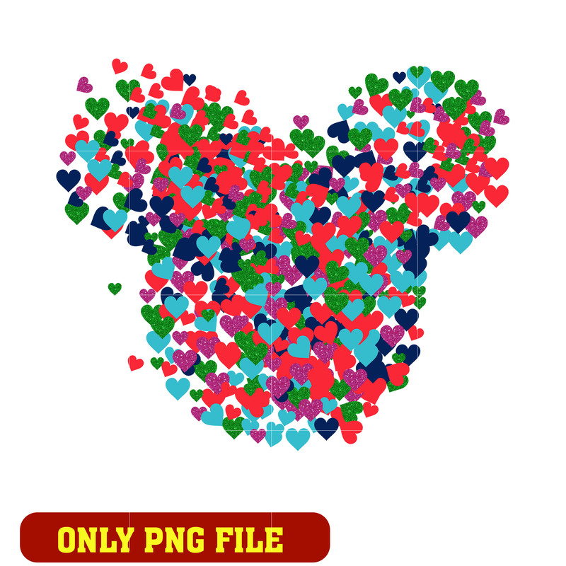 RoomMates Disney Minnie Mouse Confetti Heart png