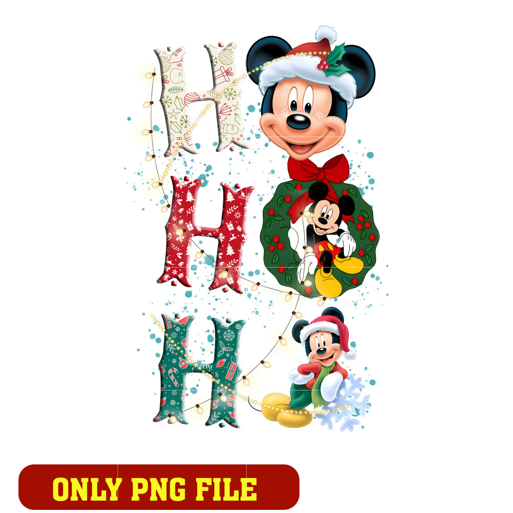 Santa Mouse Ho Ho Ho png