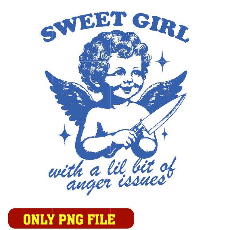 Sweet Girl With Anger png