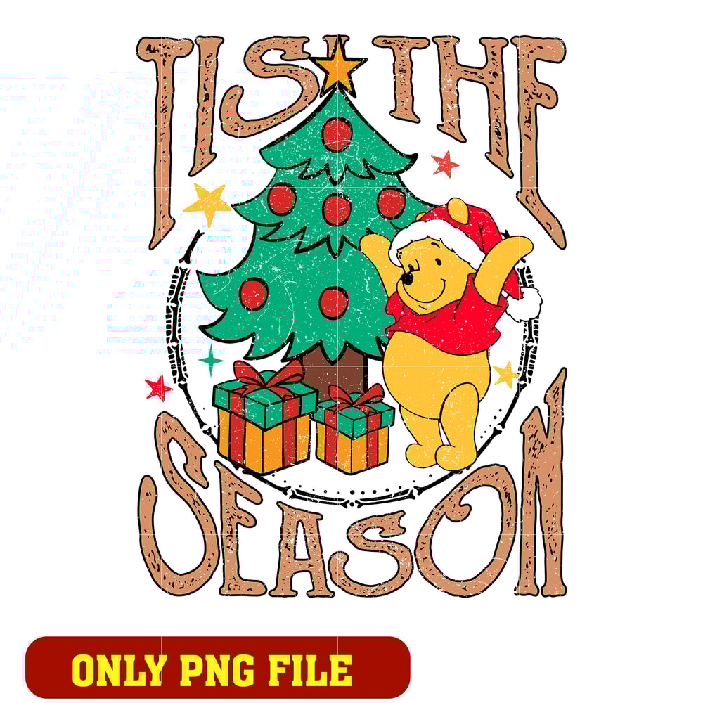 Tis The Season Winnie The Pooh Christmas png