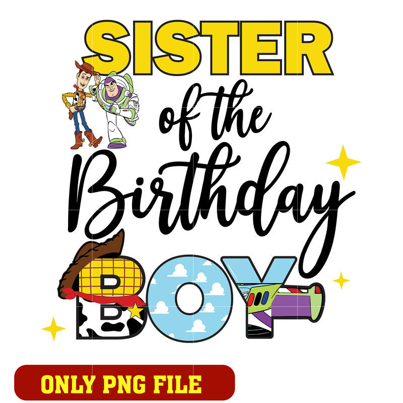 Toy story sister of the birthday boy png