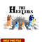 Vintage The Heeler Bluey Family The Beatles Birthday png