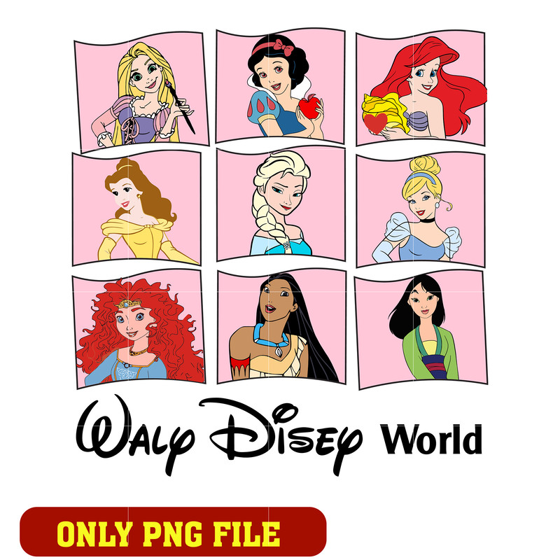 Waly disney world princess png