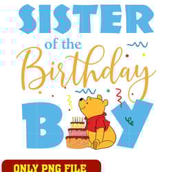 winnie the pooh sister of the birthday boy png