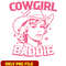 Women cowgirl baddie vintage png