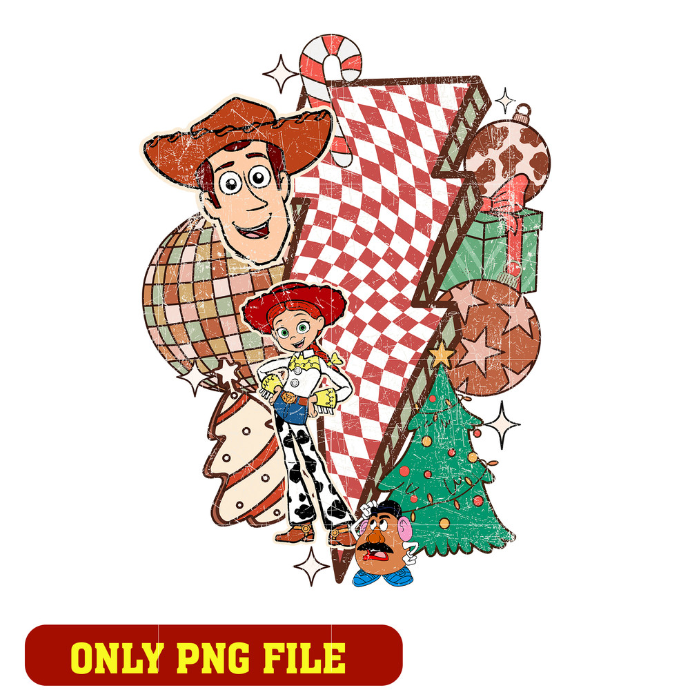 Woody friends chrismas toy story png