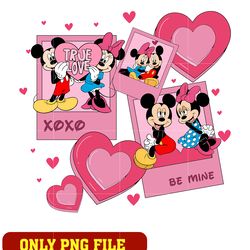 xoxo mickey mouse and minnie mouse valentines png