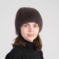 Real fur hats. Fur hats. Mink hats. Fur pom pom hats. Knitted fur hats. Winter women fur mink. Beanie Fur hat. Wool hat