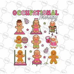 Ginger-bread Occupational Therapy OT OTA Therapist Christmas Png, Christmas Cookie Png, Christmas Png, Digital Download