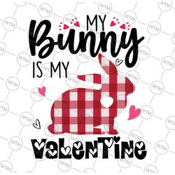 rabbit lover bunny is my valentine happy easter png file, bunny rabbit, funny valentines, cute bunny lover, rabbit lover