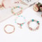 Bohemian Stackable Bracelets for Women – Multilayered Stretch Charm Bracelets with Pendant
