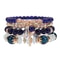 Bohemian Stackable Bracelets for Women – Multilayered Stretch Charm Bracelets with Pendant