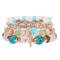 Bohemian Stackable Bracelets for Women – Multilayered Stretch Charm Bracelets with Pendant