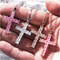 Fashion Necklaces For Women Elegant Gold Jesus Cross Pendant With MultiColor Crystals Perfect For 1
