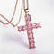 Fashion Necklaces For Women  Elegant Gold Jesus Cross Pendant With MultiColor Crystals Perfect For  3