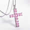 Fashion Necklaces For Women  Elegant Gold Jesus Cross Pendant With MultiColor Crystals Perfect For  4