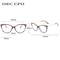 OEC CPO Vintage Cat Eye Optical Glasses Frames Women Stylish Eyewear Clear Lens Optical Eyeglasses Frame Prescription