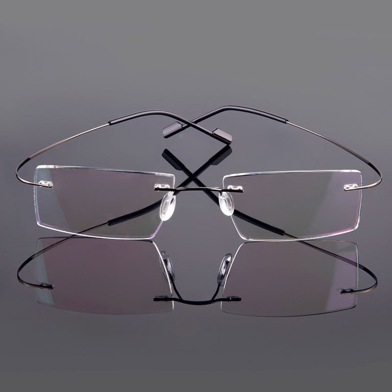 Ultralight Gmei Optical Fashion Rimless Glasses Frame Memory Alloy Eyeglasses Prescription Flexible Frames